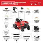 Craftsman T110 17.5 HP 42-Inch Riding Lawn Mower with 7-Speed Manual Drive - Image 7