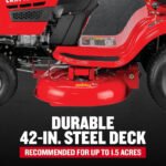 Craftsman T110 17.5 HP 42-Inch Riding Lawn Mower with 7-Speed Manual Drive - Image 11