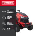 Craftsman T3200 Turn Tight 24 HP 54-Inch Hydrostatic Lawn Tractor with Kohler 7000 V-Twin and 5-Inch Turn Radius - Image 14